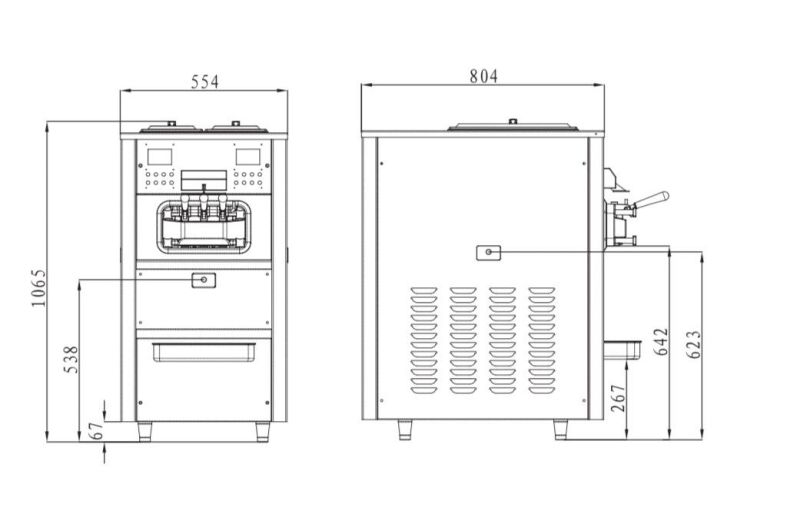 Soft Ice Cream Machine 6248A (table)