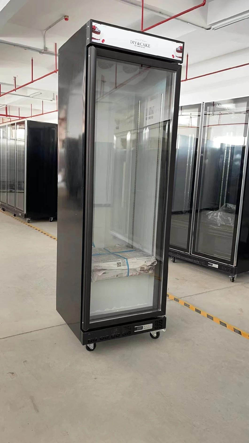 Supermarket Refrigerator Refrigerator Commercial Slim Upright Supermarket Cooler Cold Drink Display