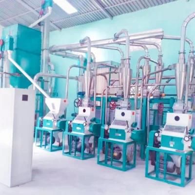 Popular 30t/24h Maize Mill Plant Milling Machine for Kampala Uganda