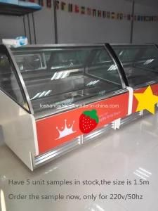 G2o Hangzhou Ice Cream Cart/Gelato Showcase with Stock