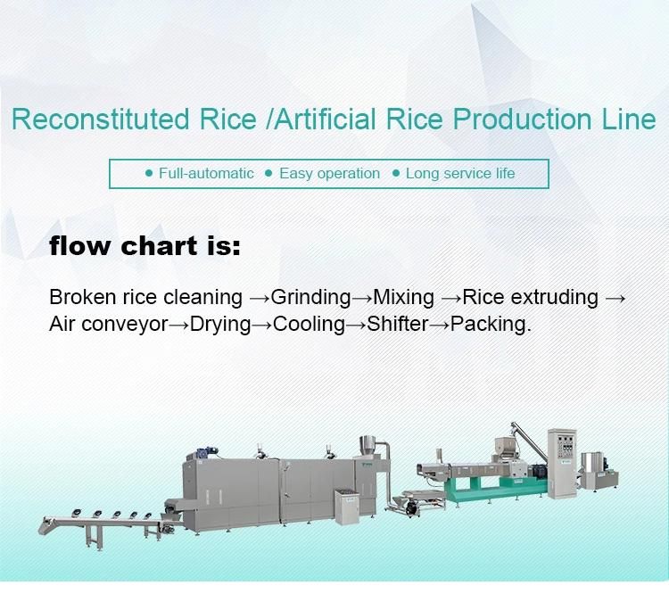 Nutrition Fortified Instant Rice Production Line Machine