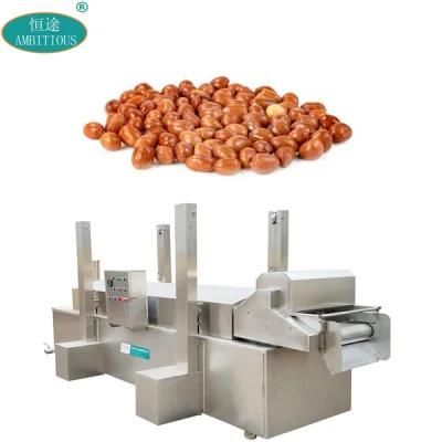 Conveyor Belt Continuous Groundnut Frying Machinery Fryer Machine