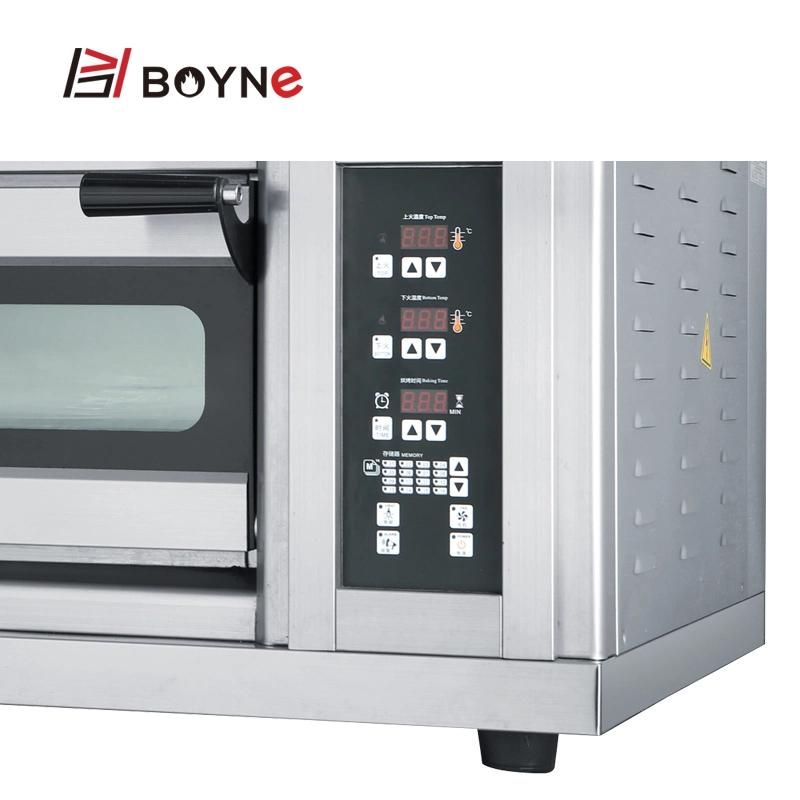 Electric Microcomputer Commercial Three Deck Six Tray Baking Oven