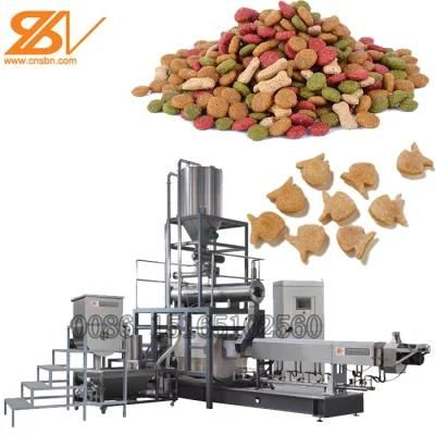 Double Screw Dry Dog Food Making Machine Pet Food Processing Equipment Machine