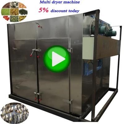 Industrial Commercial Fish Food Fruit Vegetable Drying Dryer Dehydrator Machine