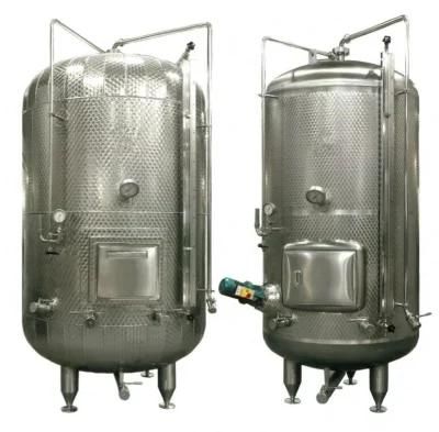 Polished Stainless Steel Heating Mixing Fermentation Tank