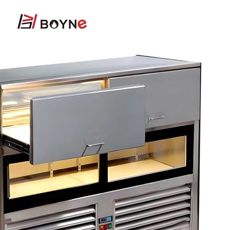 Commercial Bakery Shop Drawer Type Chocolate Cake Chiller Showcase