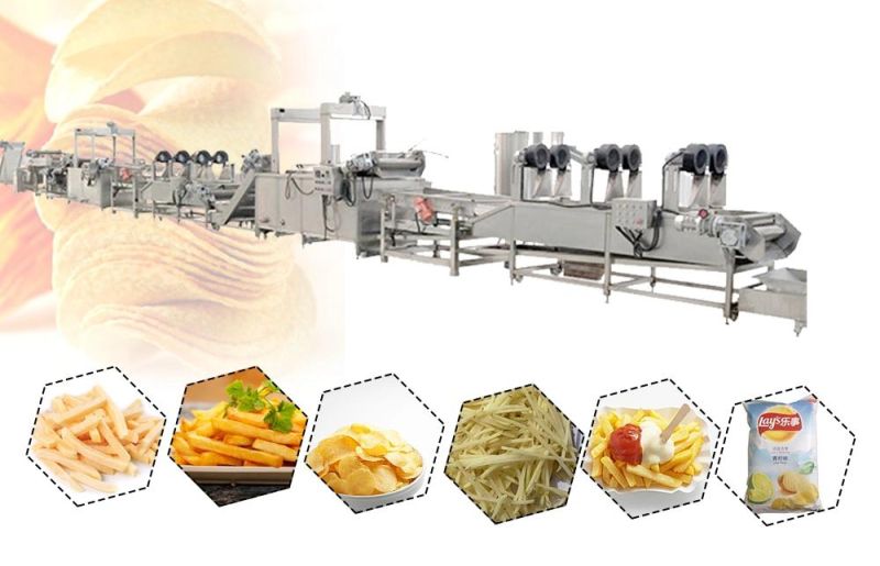 Small or Medium Capacity Fried Potato Chips Making Machine with Ce