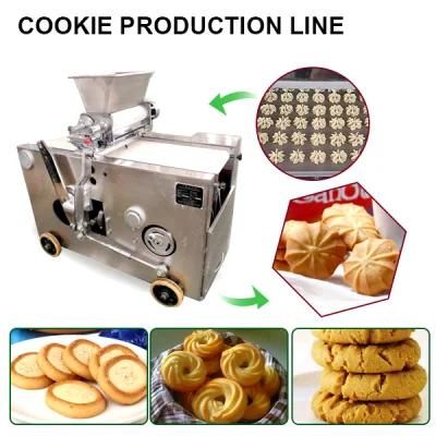 CE Approved 400kg/H Small Cookie Machine Cookie Depositor with Different Output