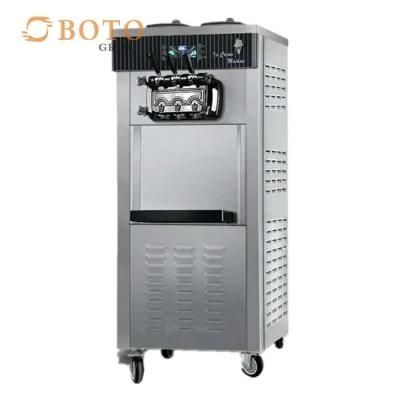 28L/H Production Capacity Three Flvours Commercial Soft Ice Cream Machine