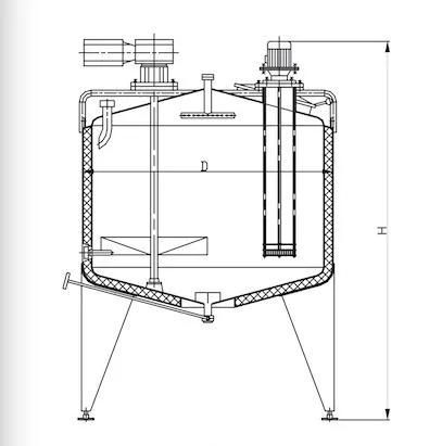 Stainless Steel Vacuum Emulsifying Mixer Tank Mixing Tank for Liquid Processing Line