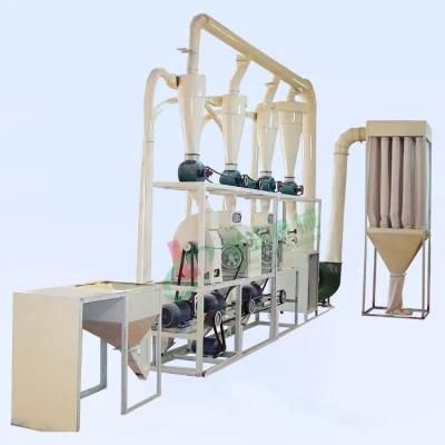 Super White Corn Flour Processing Machine of 10t / H Corn Milling Machine