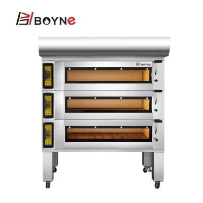 Digital Control Touch Screen 3 Deck 6 Trays Bread Oven