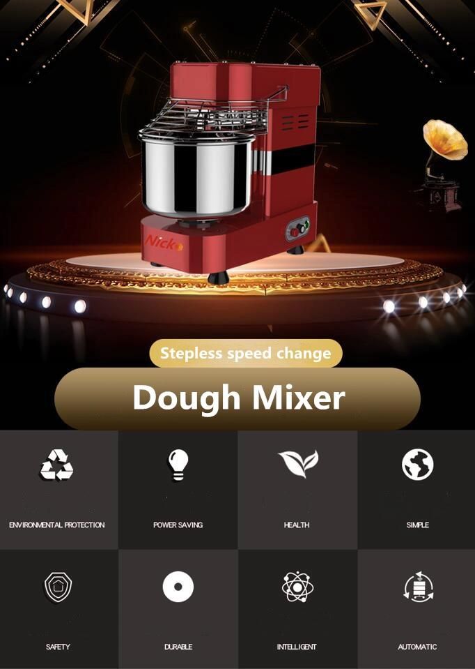 Commercial Spiral Dough Mixer for Mixing Flour Kneader Kitchen Mixer