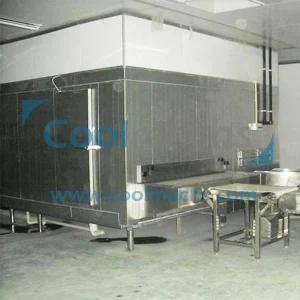 IQF Squild Fish /Shrimp Meat/Cake Quick Freezing Tunnel Freezer Machines/Fast ...