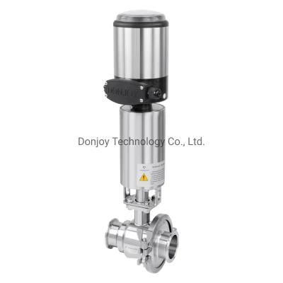 Hygienic Middle Clamp Ball Valve with Positoner