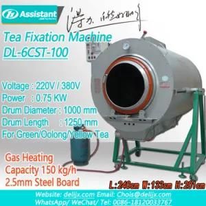 Cylinder Green Tea Steam Roaster Roasting Machine Factory Dl-6cst-100