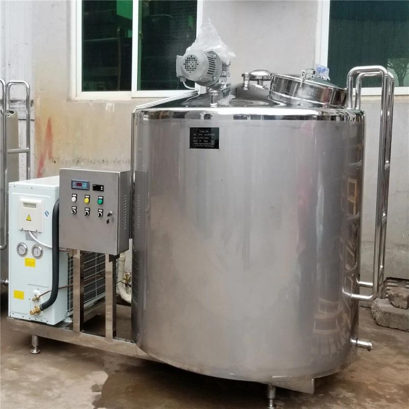 Food Grade Stainless Steel Milk Cooling Storage Tank Price