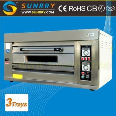 Bakery Equipment Gas Single Deck Oven 1 Deck 3 Tray
