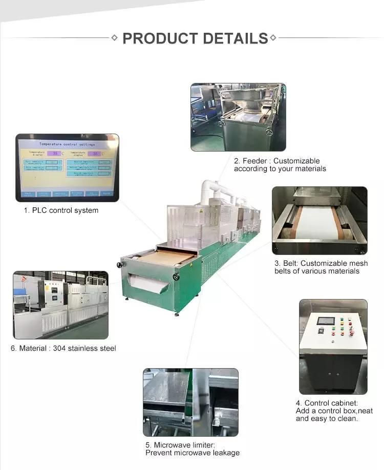 Industrial Microwave Oat Drying Sterilization Equipment