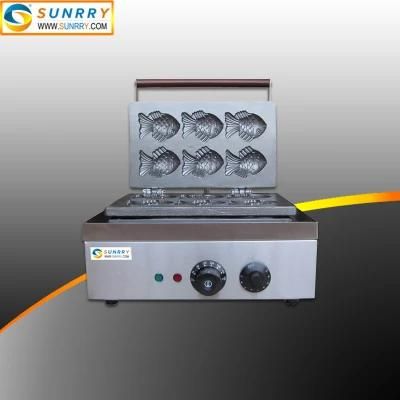Automatic Electric 6 Fish Waffle Cake Maker Machine