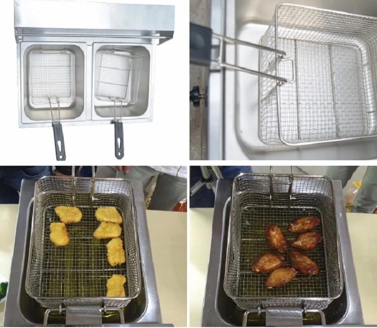 Popular Best Potato Chips Oil Frying Restaurant Equipment Snack Machine Commercial Kfc Chicken Deep Fat Gas Fryer Machine with Ce Approved