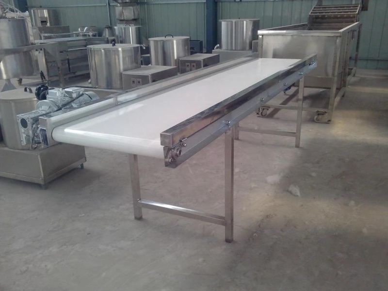 Water Jet Okra Washer Bubble Washing Machine with Inspection Conveyor