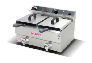 Double Tank Commercial Chicken Electric Deep Fryer