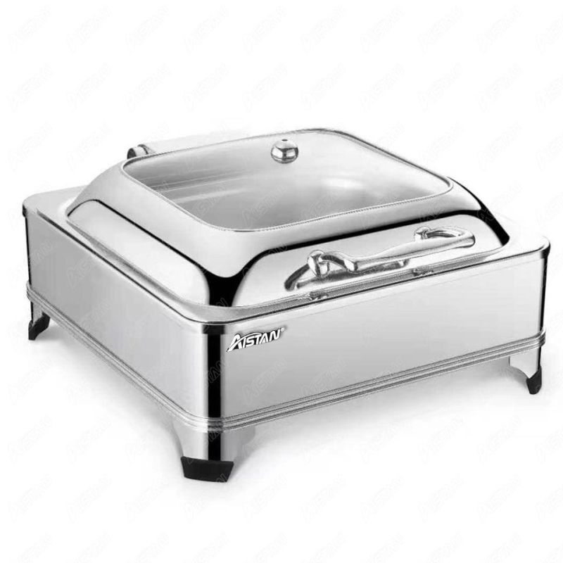 Sy02 Chaffing Dish Rectangle Electric Buffet Food Warmer Stainless Steel Chafing Dishes for Sale