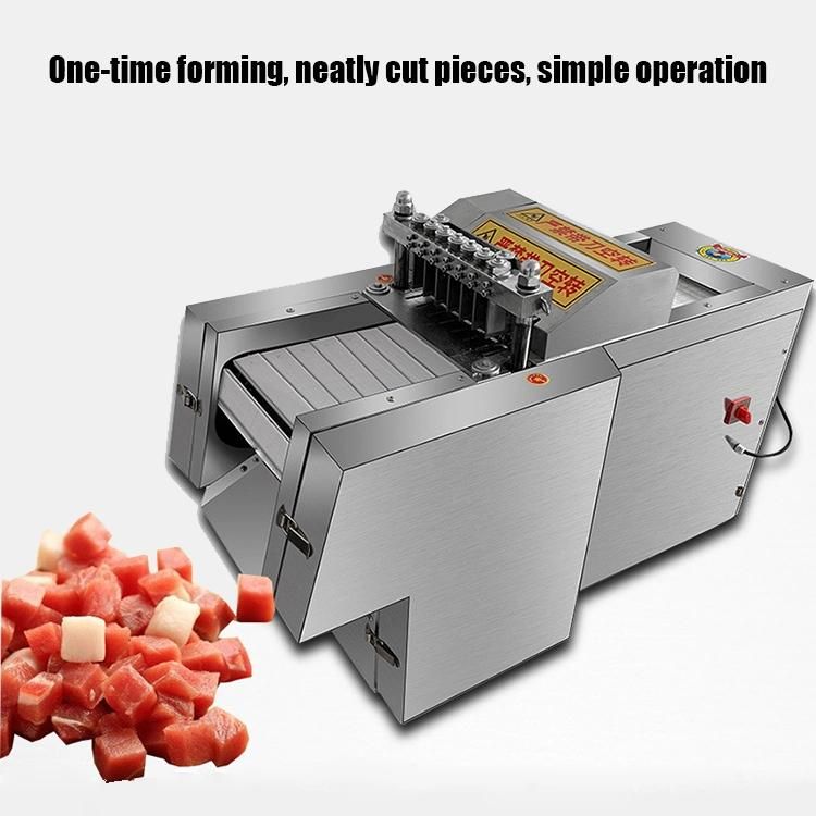 Automatic Meat Cube Dicer Chopper Cutter Frozen Chicken Duck Dicing Machine Meat Cutting Machine