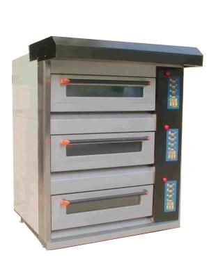 3 Deck 6 Trays Commercial Aluminum Coated Steel Chamber King Series Electric Oven