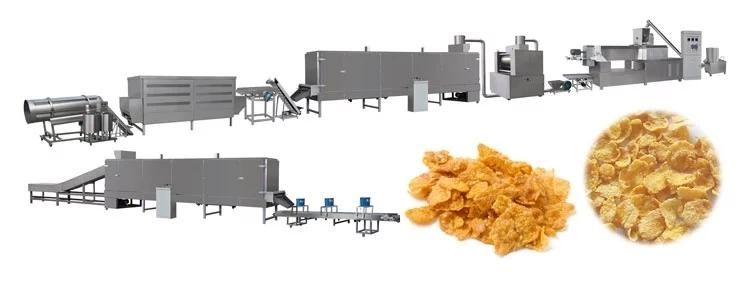 Corn Flakes Breakfast Cereals Processing Factory Snacks Food Making Machinery