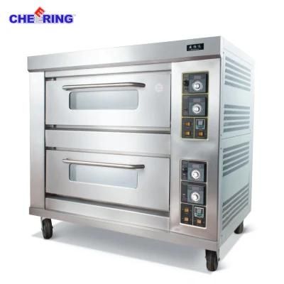 Factory Outlet Two Compartment Gas Deck Oven for Bread Baking