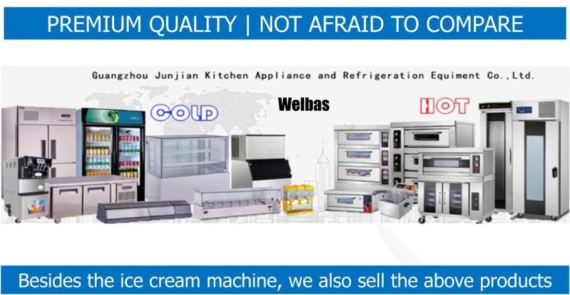 Wiberda Guangzhou China Factory Made Commercial Ice Cream Machine with CE