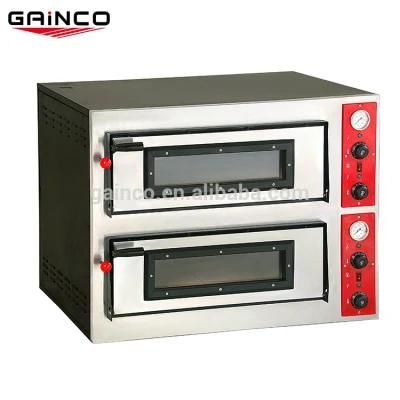 Professional Double Stack Roasting Barbecue Brick Electric Commercial Pizza Ovens