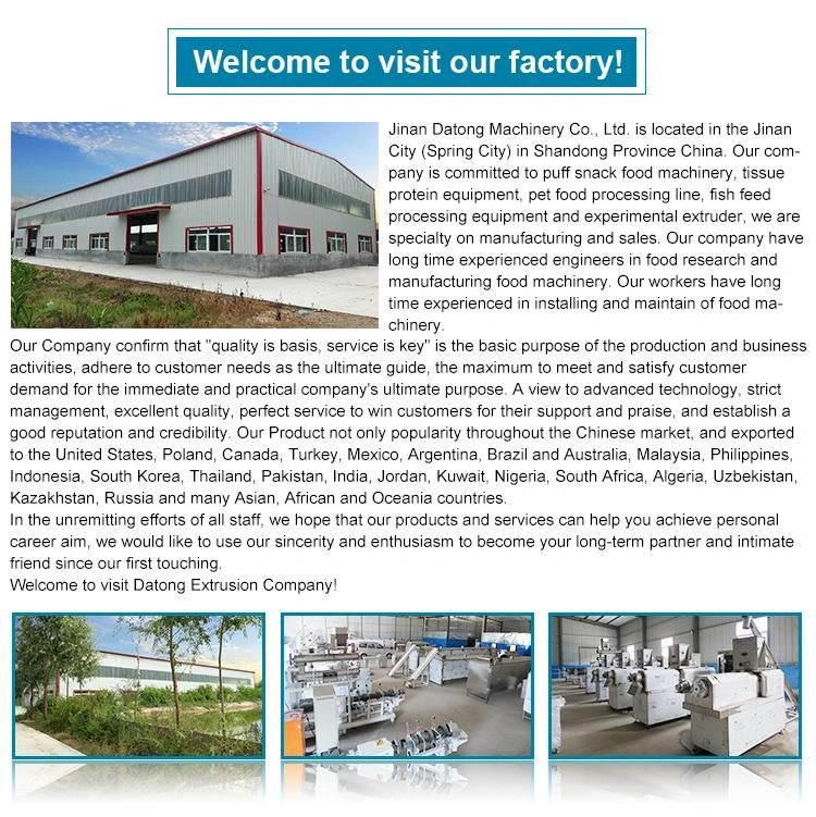High Yield Tvp Peanut Protein Meat Extruder Machine