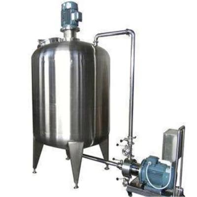 Stainless Steel Heating Jacket Fermentation Yogurt Milk Heating Tank with Scraper Agitator