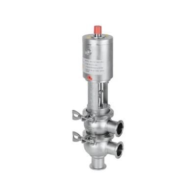 Pneumatic Shut-off and Diverter Valve for Food Beverage Dairy