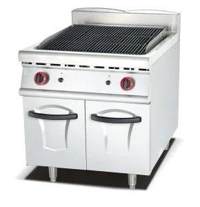 Stainless Steel Counter Top Gas Lava Rock Grill