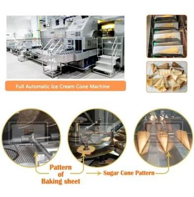 Wheat Flour 135mm 8kg/H Ice Cream Cone Making Machine