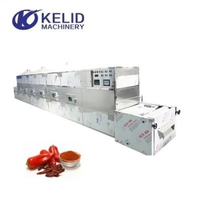 Microwave Cayenne Pepper Power Drying Sterilzing Machine