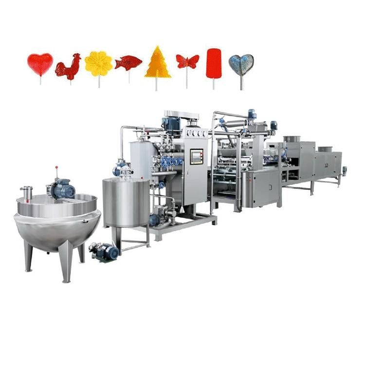 Automatic Stainless Steel Vitamin Soft Candy Gum and Gelatin Production Line Bear Jelly Candy Making Machine with CE