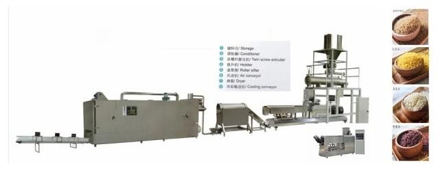 Automatic Artificial Rice Processing Line Nutritional Rice Production Line Puffed Rice Making Machine