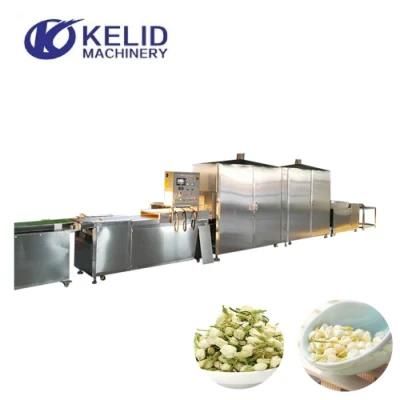 Microwave Sterilization Drying Machine Black Green Tea Powder Water Removing Machine