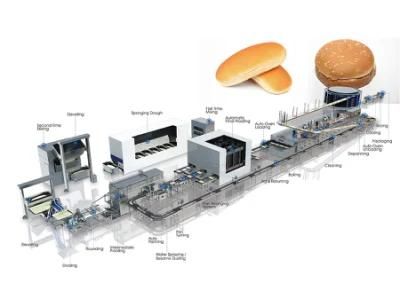 Commercial Automated Breadsti Baguette French Bread Production in Bakery on Modern ...