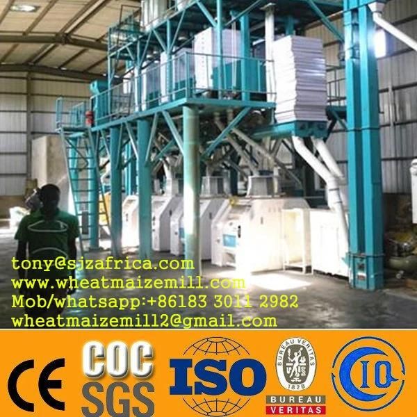 50t/24h Degerminating Maize Corn Flour Milling Machine for Kenya