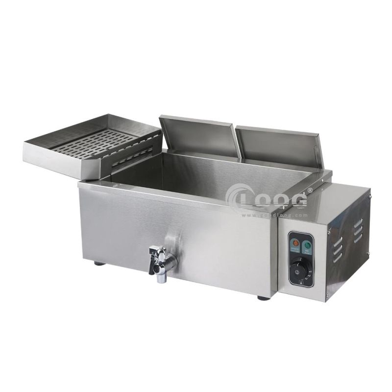 Hot Selling China Kitchen Equipment Price 3000W Electric Commercial Temperature Control Deep Fryer Machine Suppliers