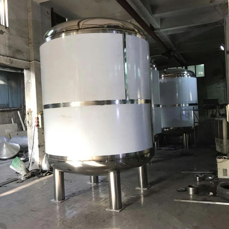 5000L 10000L Stainless Steel Pressure Mixing Reaction Holding Buffer Tank