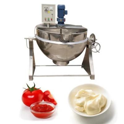 Jacketed Kettle Mixer Steam Cooking Kettle with Agitator Double Jacketed Steam Kettles