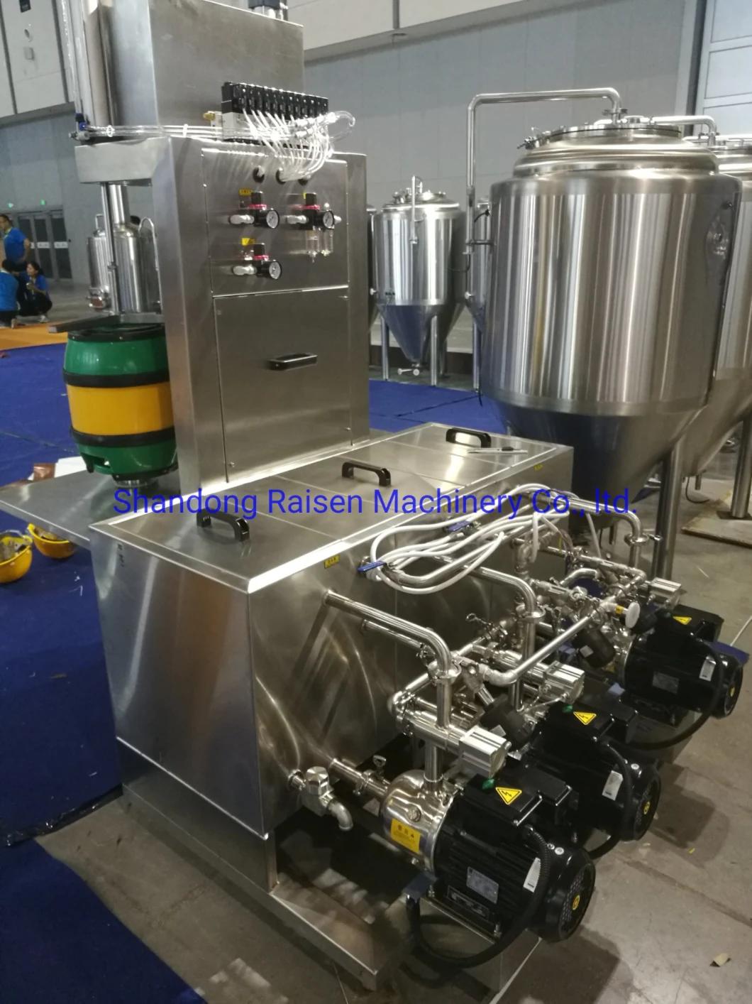 Brewery Equipment, Beer Brewing System Double Head Keg Washer, Keg Washing Machine